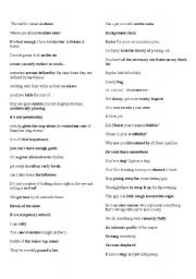 English worksheet: The ugly truth movie phrases