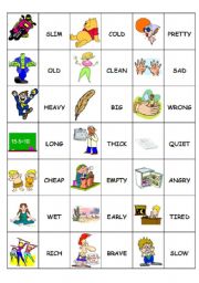 English Worksheet: Domino Antonyms 2/2