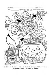 English Worksheet: Halloween