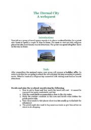 English worksheet: the eternal city