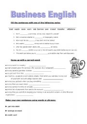 English Worksheet:  !!! BUSINESS   ENGLISH !!   +  KEY