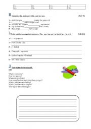 English worksheet: Sumative Test Avril Lavigne- page 3