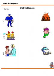 English Worksheet: helpers