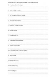 English worksheet: Past Simple 