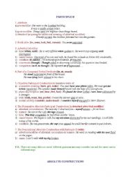 English Worksheet: Participle II