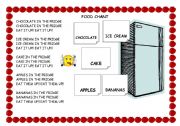 English Worksheet: Food chant