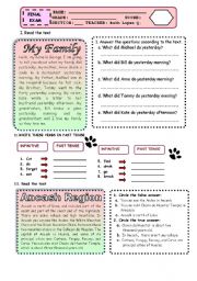 English Worksheet: past simple