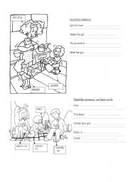 English Worksheet: Picture description