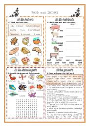 English Worksheet: FOOD