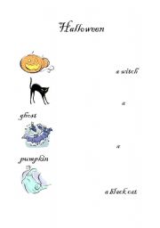 English Worksheet: Halloween