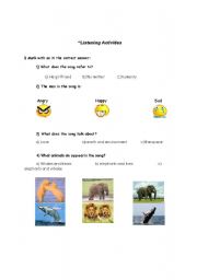 English Worksheet: The environment 