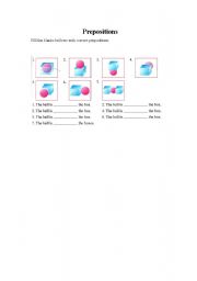 English Worksheet: Prepositions