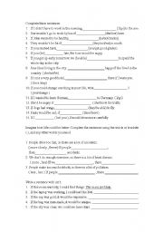 English Worksheet: Second Conditional Worksheet