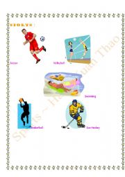 English worksheet: Sports