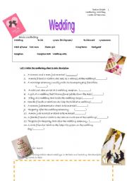 English worksheet: Wedding
