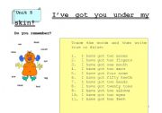 English worksheet: Ive got you under my skin