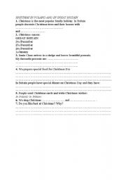 English Worksheet: Christmas in Great britain