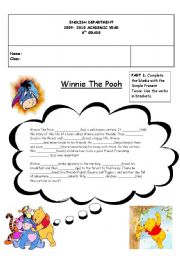 English Worksheet: Seasons with Winnie the Pooh