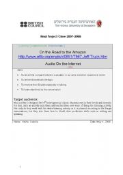 English worksheet: On the Road to the Amazon