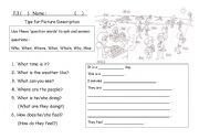 English Worksheet: Picture Description