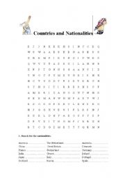 countries and nationalities 