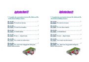 English worksheet: worksheet