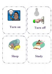 Verb cards / Speaking cards 3 pages 1