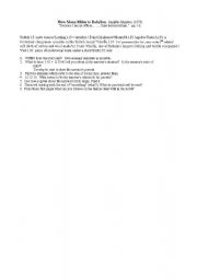 English Worksheet: How Many Miles to Babylon