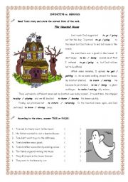 English Worksheet: Haunted House