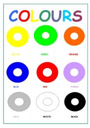 English Worksheet: COLORS