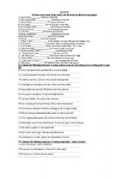 English Worksheet: Homework