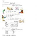 English worksheet: can / cant