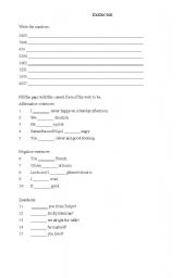 English worksheet: Numbers 