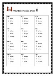 English Worksheet: counting 2of4