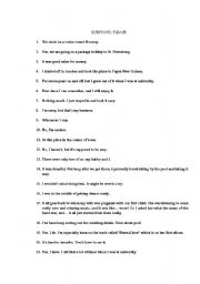 English Worksheet: Questions, have you ever, little words