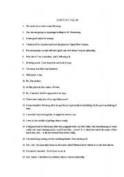 English worksheet: Questions, have you ever, little words