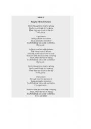 English Worksheet: smile