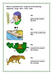 English Worksheet: Superlative (1)
