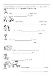 English Worksheet: Present Simple