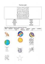 English Worksheet: Space! 