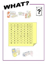 English Worksheet: Container: vocab word search  No.1/2