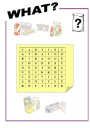 English worksheet: Container: vocab word search  No.1/2