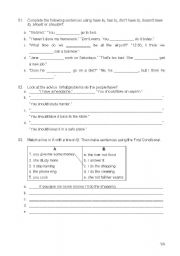 English Worksheet: Grammar Test