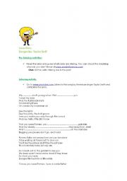 English Worksheet: Song: Love Story 