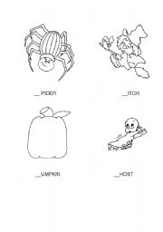 English Worksheet: Halloween