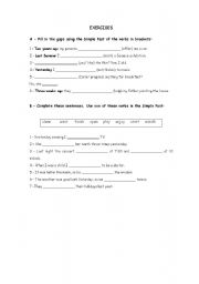 English worksheet: Past Simple