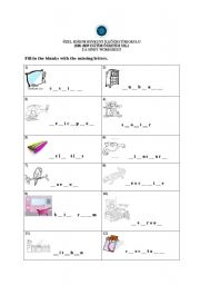 English Worksheet: Alphabet 