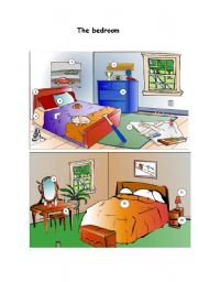 The bedroom - ESL worksheet by Sabatella