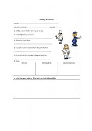 English worksheet: Family Activities