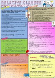 Relative clauses - Grammar check and practice